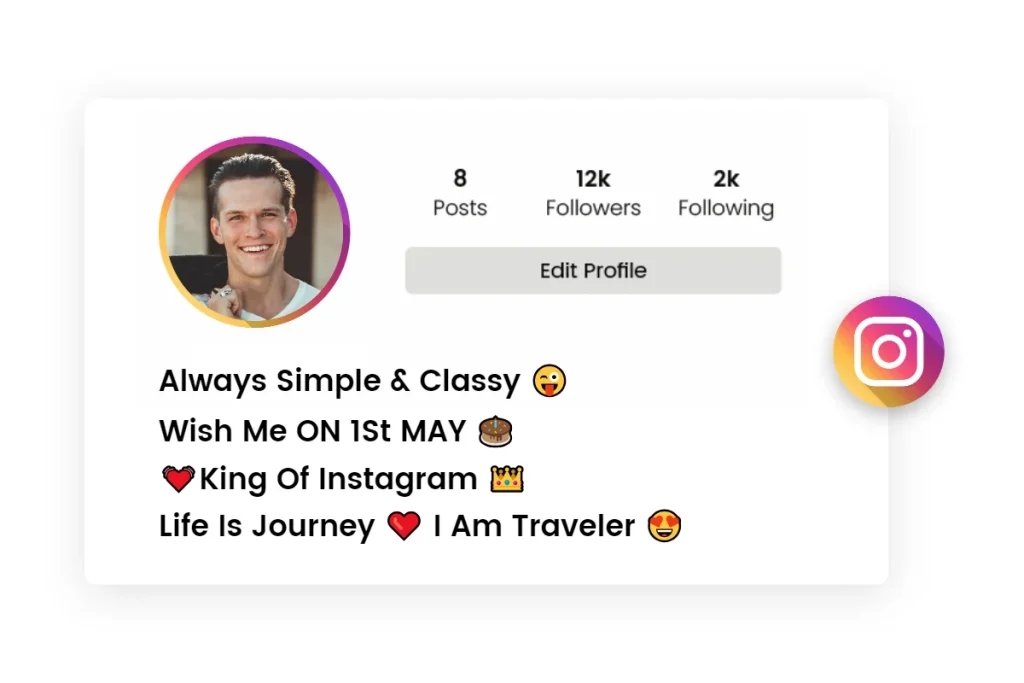 Instagram Bio For Boys Stylish 12 instabioforboys.com