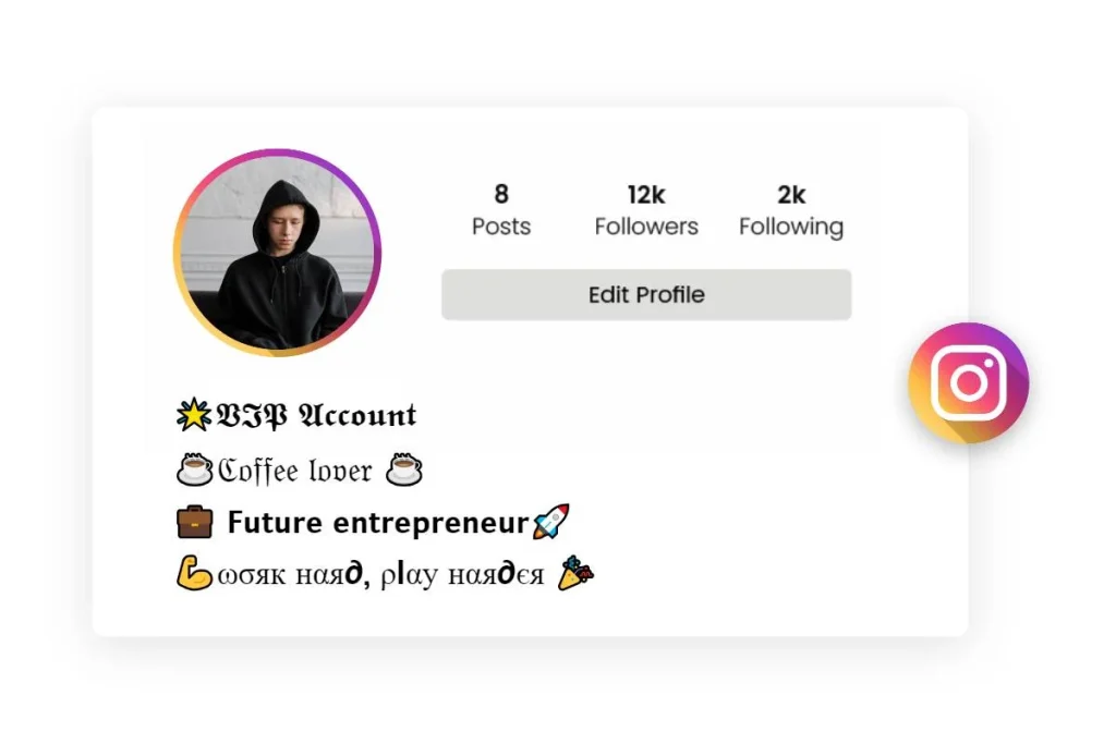 instagram Bio For Boys Stylish Font 1 instabioforboys.com