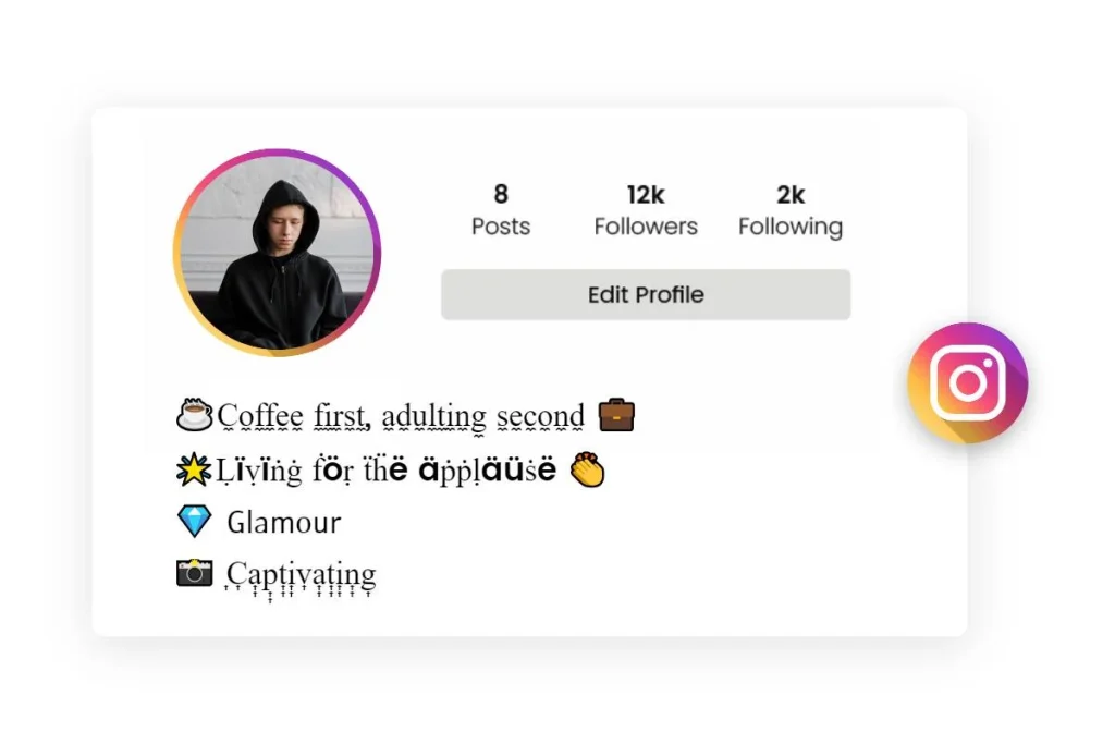 instagram Bio For Boys Stylish Font 4 instabioforboys.com