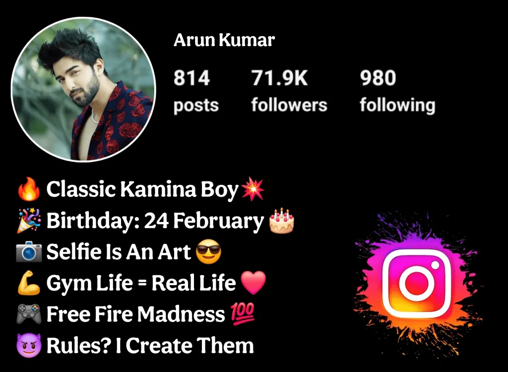 instagram bio for boys 8 instabioforboys.com