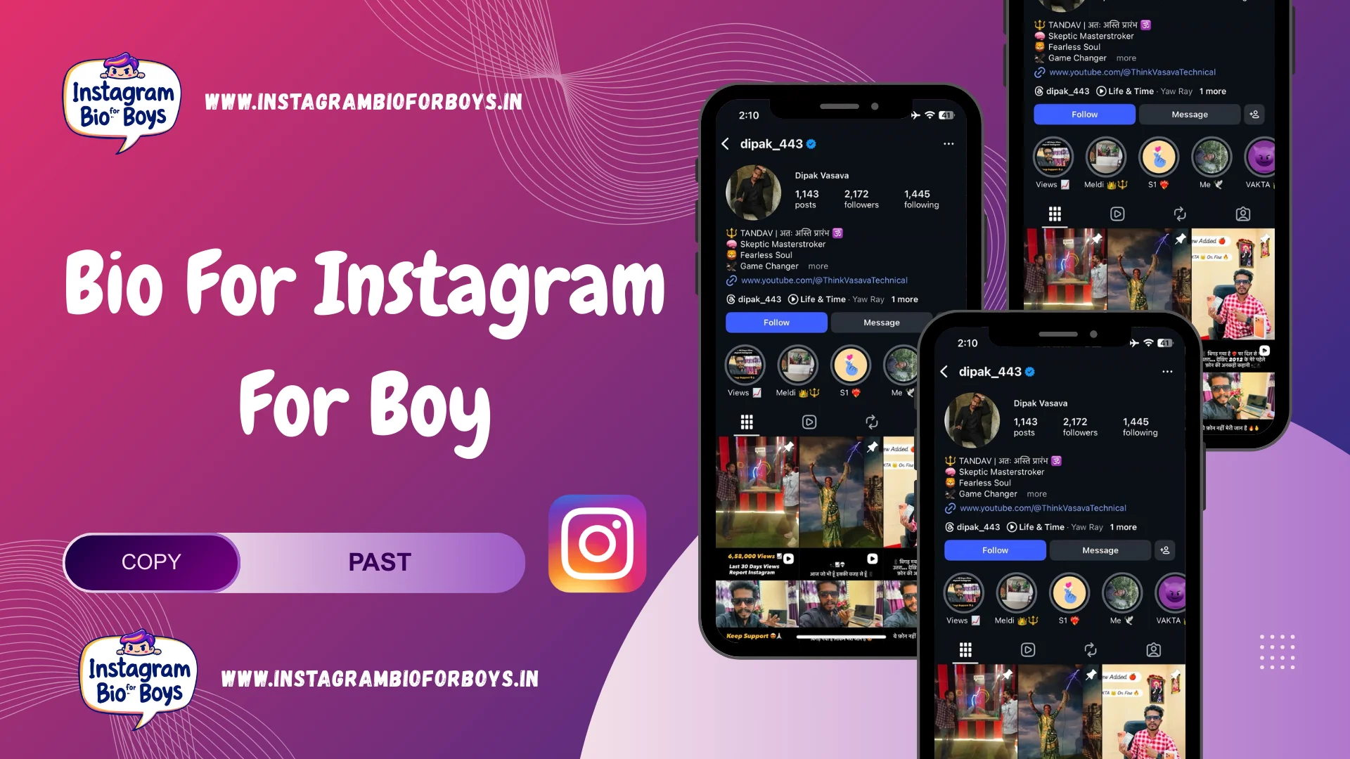 Instagram Bio For Boys Stylish instagrambioforboys.in